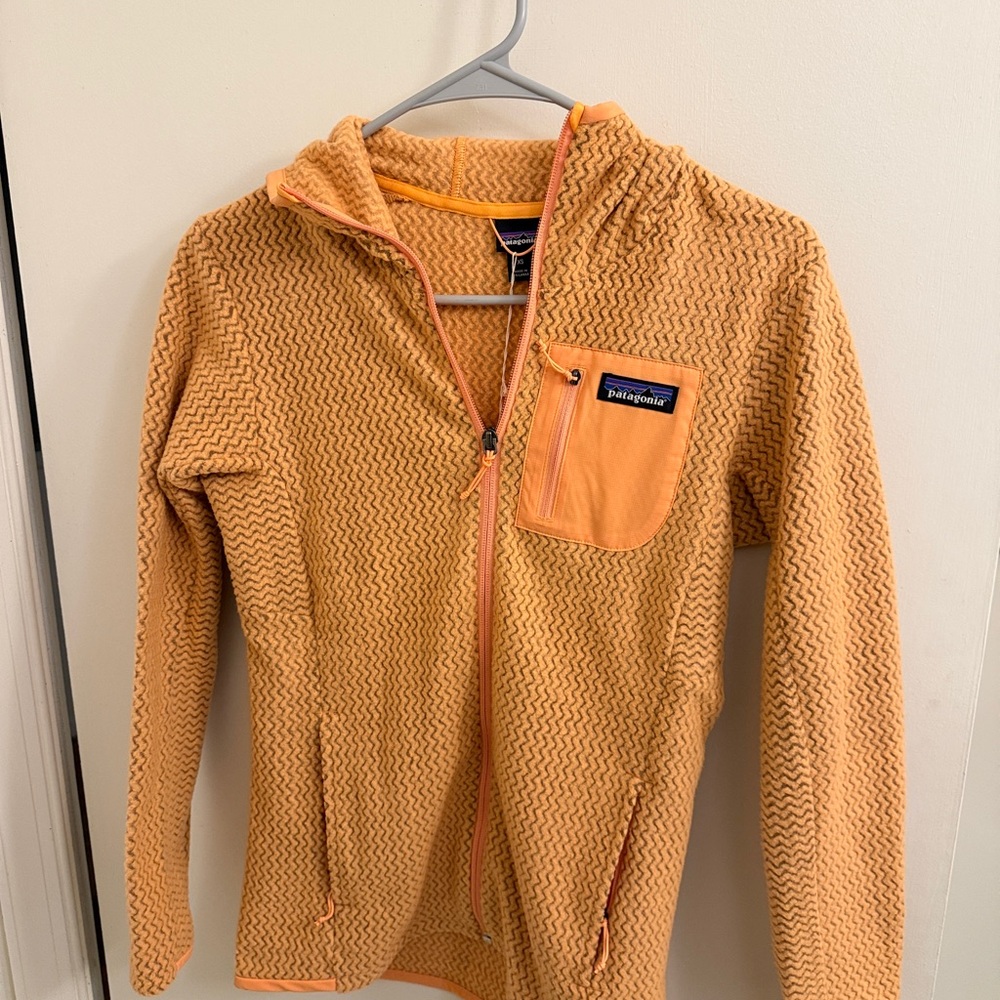 Patagonia Women’s Patterned Orange Zip Up